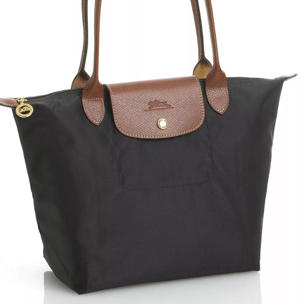 Longchamp Le Pliage Medium Black Tote